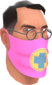 Painted Physician's Procedure Mask FF69B4 BLU.png