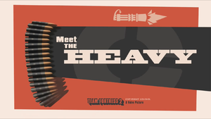 Versão do Steam do cartão de título do "Conheça o Heavy"