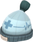 Painted Boarder's Beanie 2F4F4F Personal Medic BLU.png
