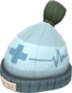Painted Boarder's Beanie 424F3B Personal Medic BLU.png