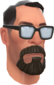 Free Mann's Fashion Glasses and Beard.png