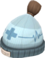 Painted Boarder's Beanie 694D3A Personal Medic BLU.png