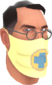 Painted Physician's Procedure Mask F0E68C BLU.png