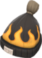 Painted Boarder's Beanie 7C6C57 Personal Pyro BLU.png