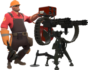 El Engineer con un arma centinela de nivel 3